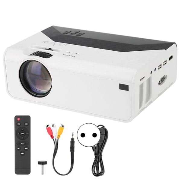 CF18 High Definition LCD Projector 1800LM Office Entertainment 100&#8209;240V Same Screen( 480P)