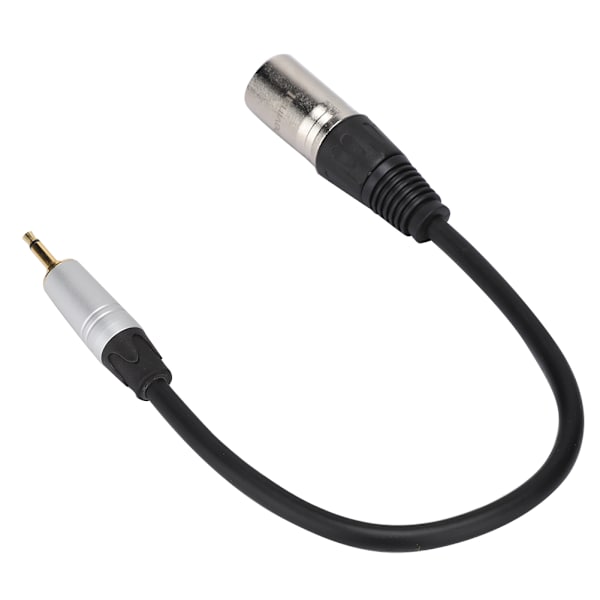 Guldbelagt 3,5 mm mono han til 3PIN XLR han PVC udvendig zinklegering skal adapterkabel 0,3M