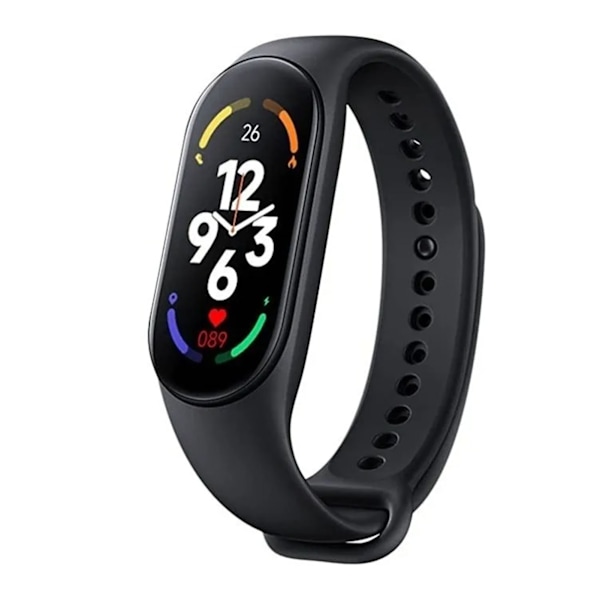 Bandrem til Universal Vandtæt TPU Smartwatch Tilbehør til Xiaomi 7 6 5 Sort