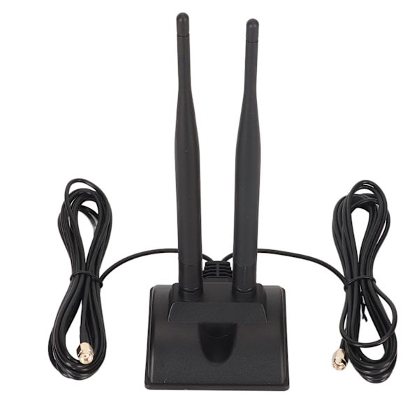 Dobbel WiFi-antenne 2,4 GHz 5 GHz 5,8 GHz 6DBI Høy forsterkning Justerbar vinkel Magnetisk base RP SMA hannantenne for ruter