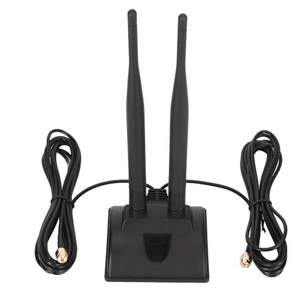 Dobbelt WiFi-antenne 2,4 GHz 5 GHz 5,8 GHz 6DBI høj forstærkning justerbar vinkel magnetisk base RP SMA han-antenne til router