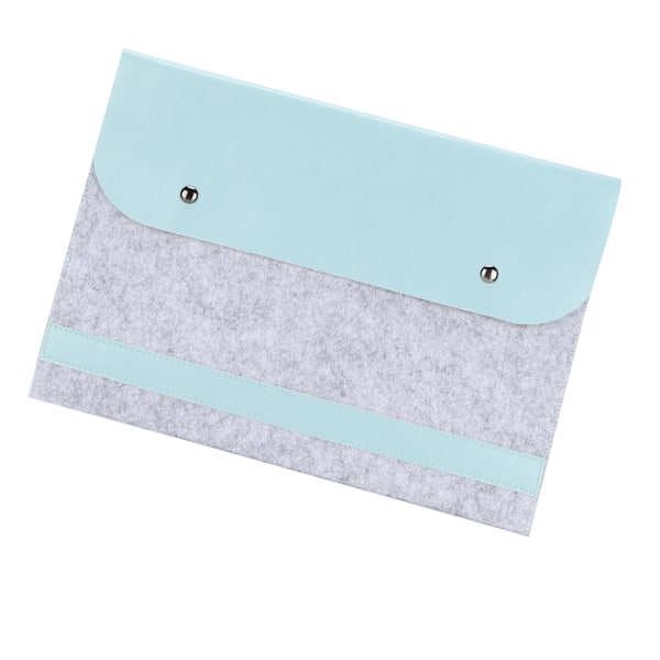 Laptop Sleeve Taske Dobbeltlag Flip Type Notebook Computer Beskyttende Liner Etui til MacBook Pro(Mint Grøn )
