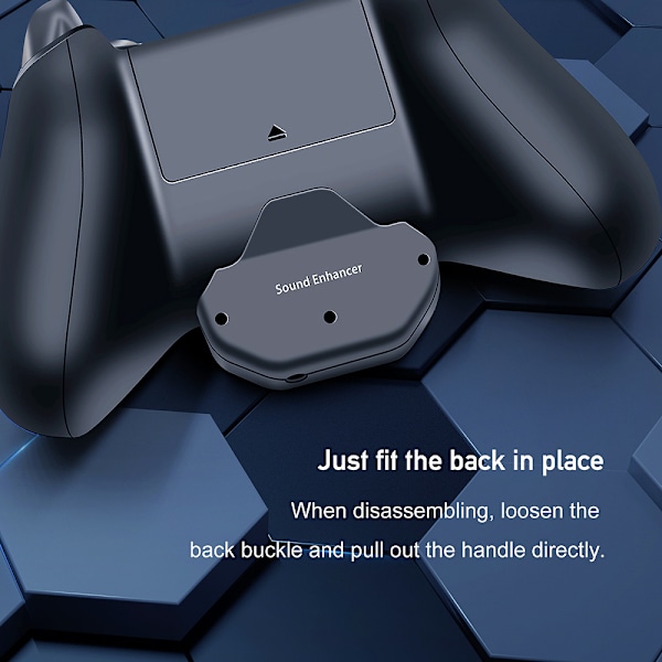 Spelkontroll ljudförstärkare Gamepad headset adapter för Xbox One S/X(Svart)