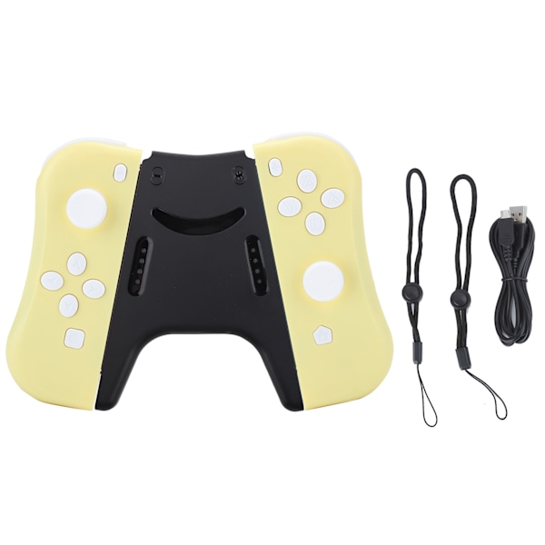 För Joycon spelkonsol trådlös Bluetooth Gamepad höger vänster (gul)