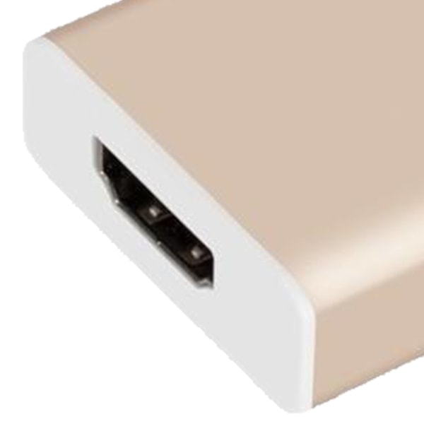 Type-C - HD-multimedia-liitäntäsovitin, tukee 4K 10 Gbit/s, molemminpuolinen liitäntä, Plug and Play, USB-C - HD-sovitin, kulta