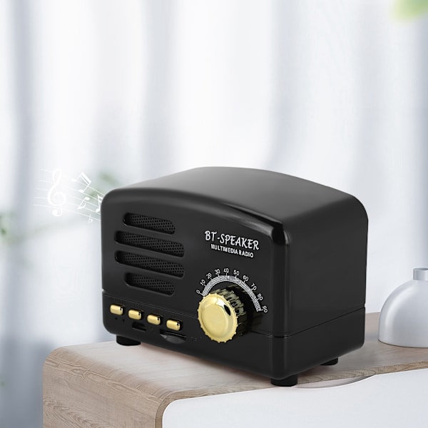 FT-BT01 Mini Bluetooth-högtalare USB-laddning Bärbar utomhushögtalare (Svart)