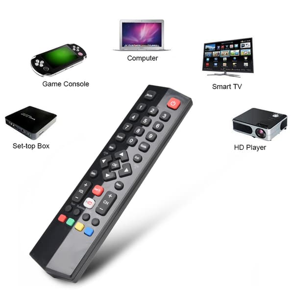 Multifunksjonell smart-TV-fjernkontroll erstatning for TCL RC200