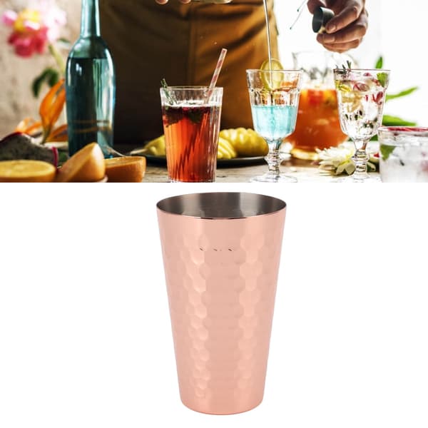 Drikkekopp 304 Rustfritt Stål Hamret Multipurpose Moscow Mule Mug for Bar Hjem Plating Copper