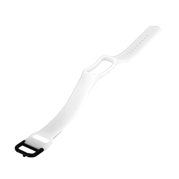 Et stykke Solid Color silikoneurrem til Samsung galaxy fit-e SM-R375 (hvid)