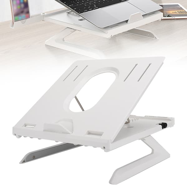 Multifunktionel sammenklappelig bærbare computer tablet stand display højdeforøgelse beslag til kraftig luftkonvektion