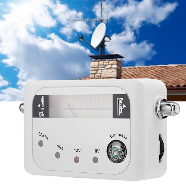 950~2150MHz Digital Satellitt Finder Signalstyrke Meter med LED Indikatorlys