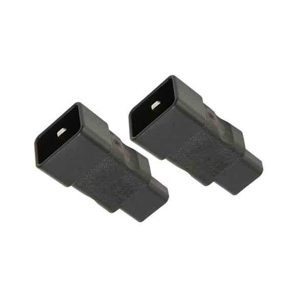 2 stk. IEC320 C20 til IEC320 C13 strømadapter, Plug and Play C20 til C13 strømstikkontakt-adapter for UPS PDU server Ups-stikkontakt