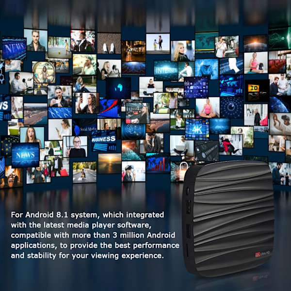 T98 RK3328 2GB+16GB Wifi STB BT Smart TV Box HD Smart Media Player Android 8.1:lle