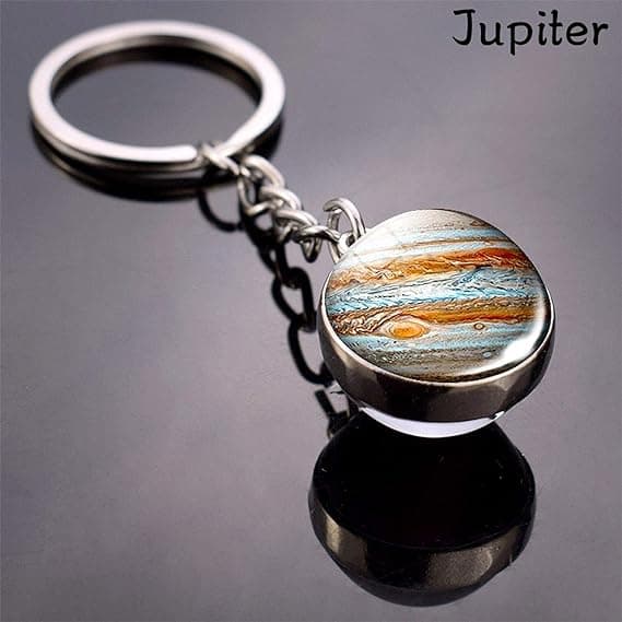 Solsystemets planet nyckelring accessoarer hänge lyser i mörkret Jupiter