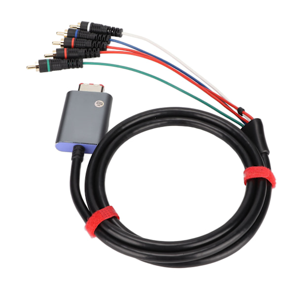 Komponentkabel 1,8 m/5,9 fod Dobbelt afskærmet Plug and Play Digital AV Output Komponent 5RCA YPbPr-kabel til GameCube