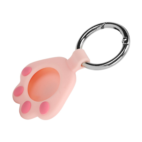 Cartoon Silikon Skyddsfodral Sleeve AntiScratch Protector Skal för IOS Locator(Rosa )