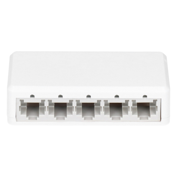 5-Port Switch 100M Hurtig Transmission Fuld Kompatibel Computer TV Netværksadapter 100-240VUK Stik