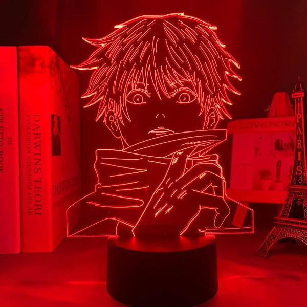 3D LED-yövalo Anime Satoru Gojo Lamppu Jujutsu Kaisen LED-yövalo Huoneen Koristelamppu led Yövalo Lapsille leludnst