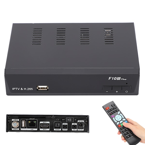 iBRAVEBOX F10S PLUS H.265 för IPTV DVB för S2 POWERVU BISSKEY Set Top Box