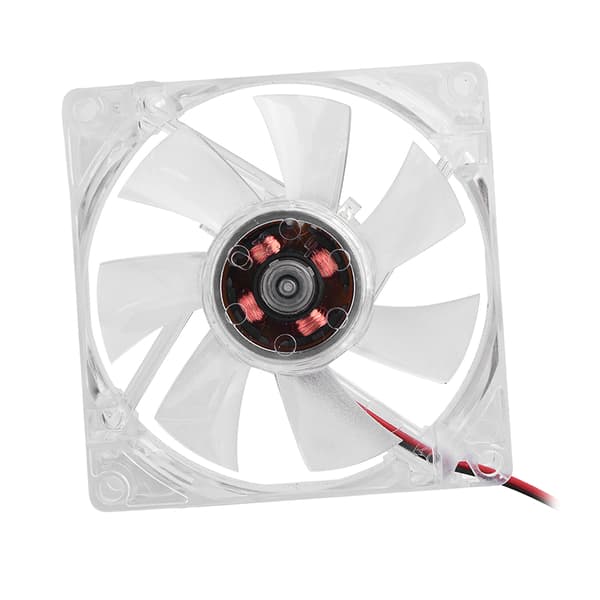 80mm LED-lys 12V 4Pin lydløs PC-kabinet køleventilator computerkøler blå