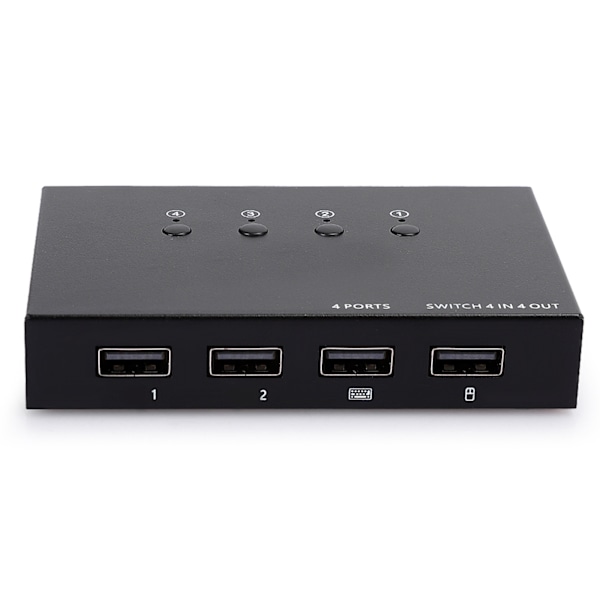KVM-kytkin USB2.0, jaa laite HDMI 4 sisään 4 ulos tulostinjakamiseen, hiirelle, näppäimistölle 404K404K