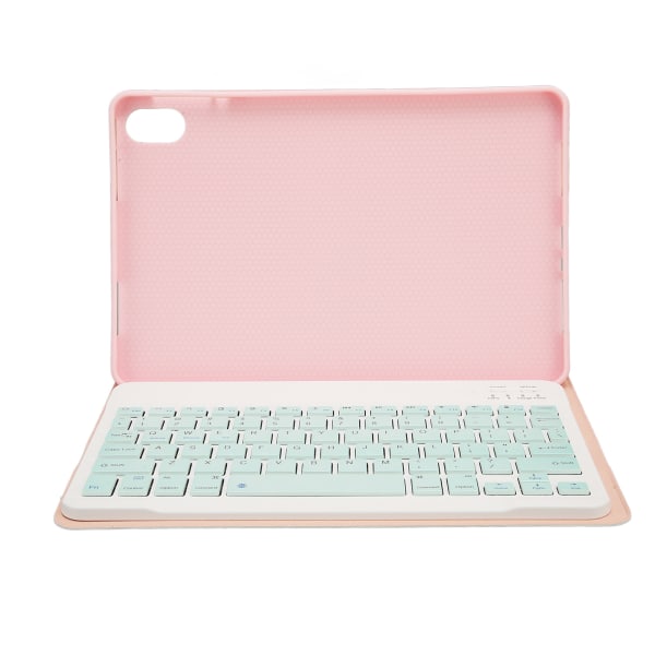 11 tommer Bluetooth Tablet-tastatur Trådløst Tablet-telefon Computertastatur med beskyttende læderetui til OPPO Pad 11 Pink