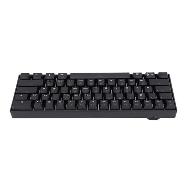 Mekanisk tastatur 61 taster Fargeblanding Ergonomisk design Hurtig respons Type C kablet tastatur Lineær handling bryter