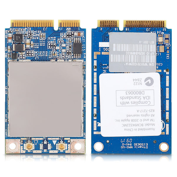 WIFI-kort Dual Band 2.4/5.8GHZ 300M Mini PCI E for Mac Pro MB988z A BCM94322MC