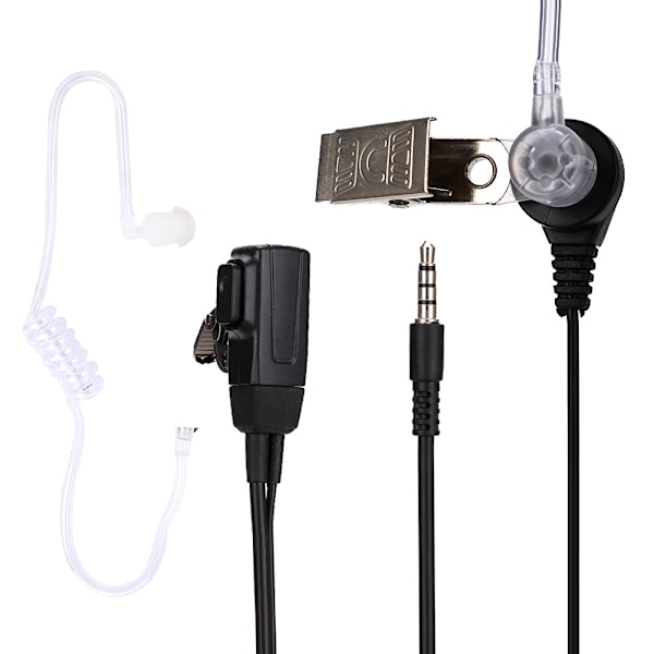 Handsfree akustisk slang in-ear stor PTT walkie talkie headset för Hytera HYT PD700