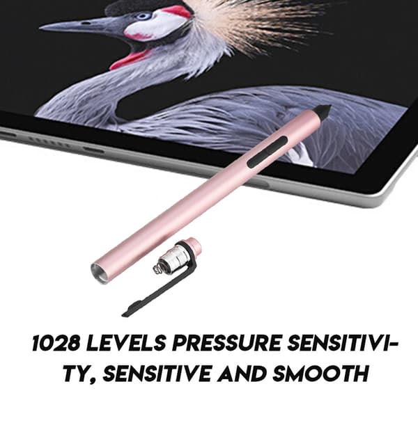 Kapacitiv penna pekskärm stylus pennan för Microsoft Surface (roséguld)
