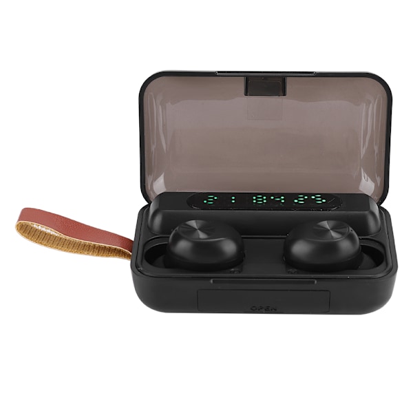 F9-12 ABS Dubbla Öron Elektrisk Kvantitetsdisplay Trådlös Bluetooth Hörlurar Touching In-Ear Hörlurar