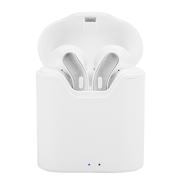 Plast In-Ear Bilaterale Stereo Ekte Trådløse Bluetooth Hodetelefoner Forretningsmessig Automatisk Paring V5.0 Trådløse Øretelefoner Med Lader