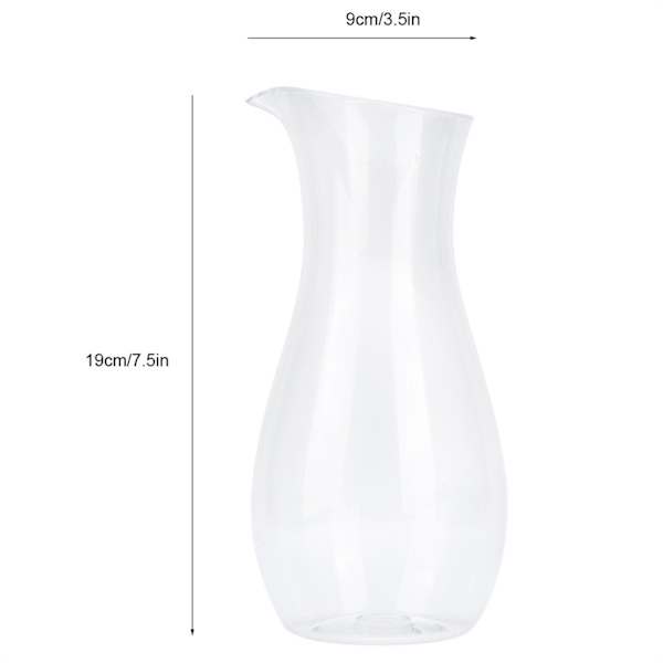 Akryl transparent juiceflaska vatten dryck behållare kittel karaff för bar hem Jug Wine 700cc