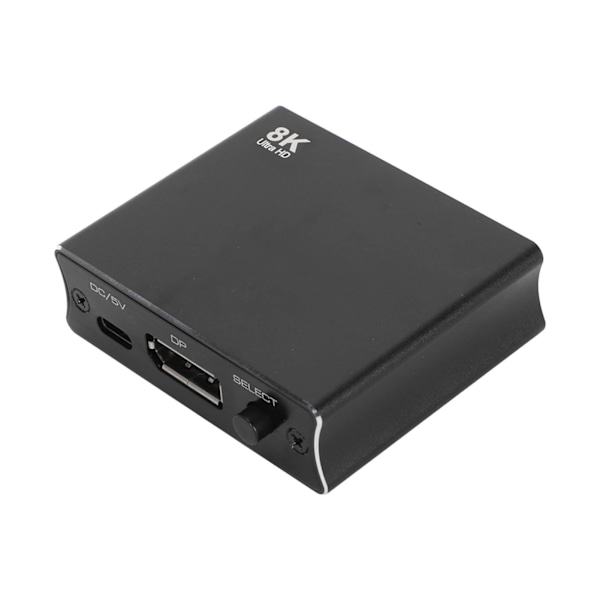 DisplayPort-kaksisuuntainen kytkin 8K 30Hz 2 sisään 1 ulos 1 sisään 2 ulos DP 1.4 -kytkin DP-jakaja kaksoisnäytölle PC-kannettavalle