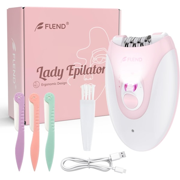 Epilator, Epilator for Women Facial Hair Removal Rechargeable, 2 Speeds Hair Removal, Hair Removal Device with 36 Tweezers, Hair Removal for Women