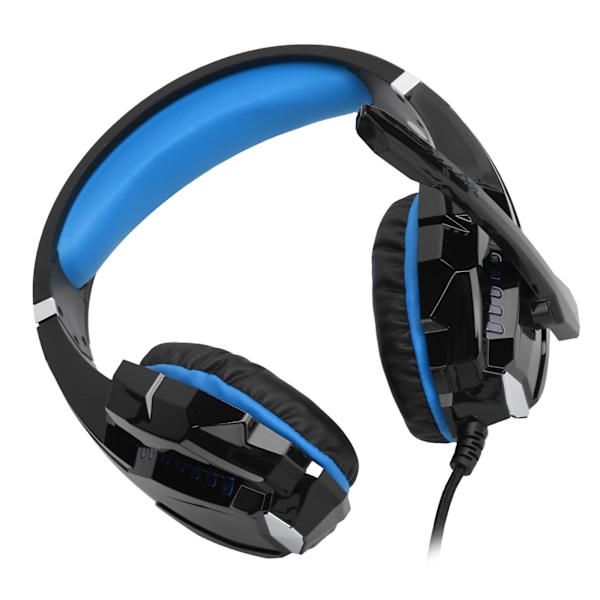 G9000Pro Gaming Headset Stereo Trådbundna Hörlurar med LED-ljus Mikrofon för PS4/XBOXBlå