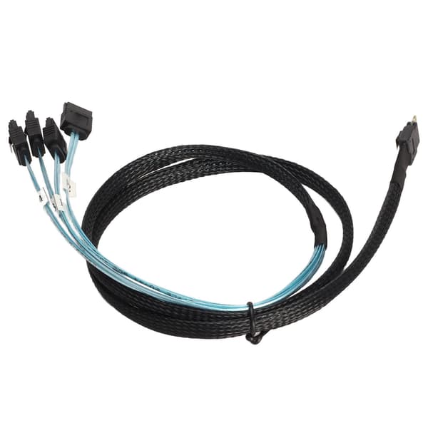 SAS-kabel SFF‑8654‑4 SATA 7-bens arraydisk Hurtigere transmission Mini PVC-computertilbehør 1 meter / 3,3 fod