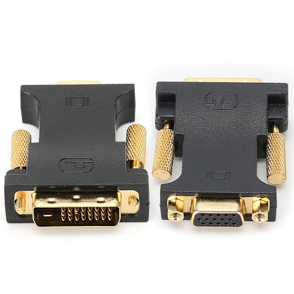 E0401 DVII 24+1 hann til VGA hunn dobbel kanal med brikke adapter GPU til skjerm