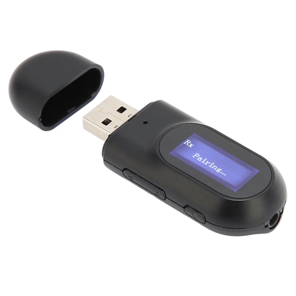 Bluetooth-sender Bluetooth 5.0-adapter med LCD-skærm til pc'er, tv'er, projektorer og højttalere