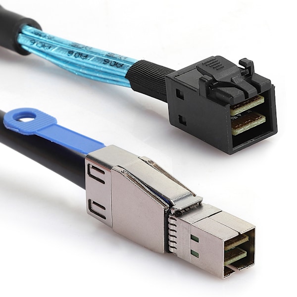 Mini SAS-kabel maskinvare SFF8643 til SFF8644 servernettdata høyhastighetsoverføring H0109 (1 meter)