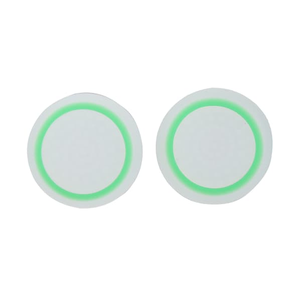 2 stk Anti Skid Game Controller Joystick Caps for PS4/PS3/Xbox(Hvit Grønn)