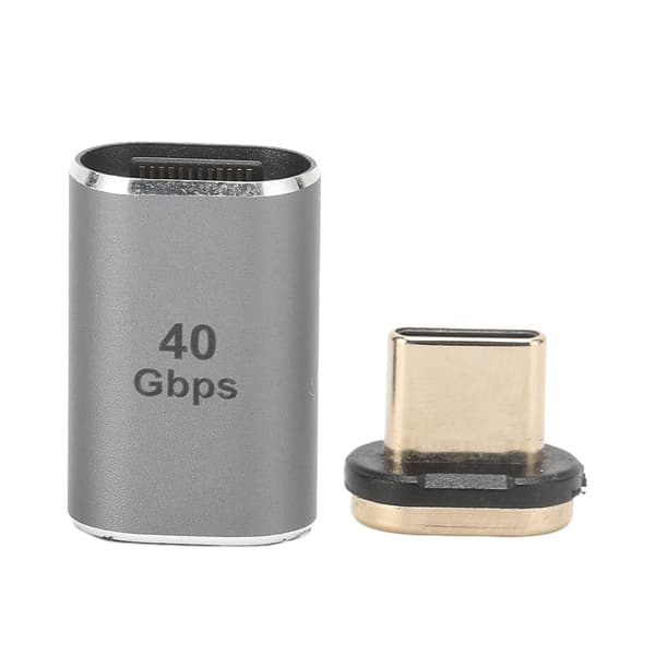 1 sæt USB C han til hun adapter 3 i 1 Plug and Play Type C han til hun lige hoved magnetisk Type C adapter