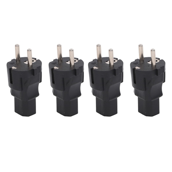 4PCS 2-spårs kontakt till IEC320 C13 strömadapter Professionell till C13 strömadapter för bärbar dator Skrivare 100‑