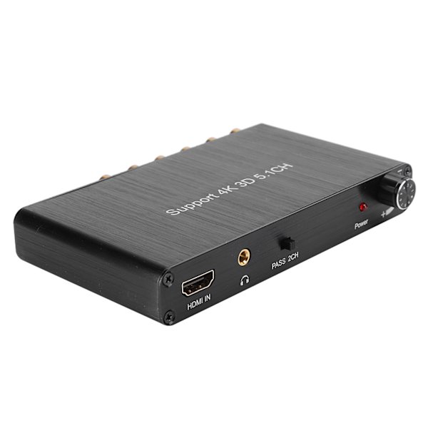 HDMI Audio Extractor Decoder Convertor til Dolby Support 4K 5.1CH Tredimensionel 110‑240Vsort UK