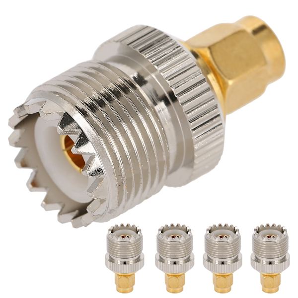 5 stk. SMA han til UHF hun adapter/konverter PL259 SO239 til sikre forbindelser