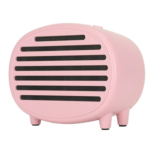 W2 Trådlös Bluetooth Bärbar Musik Högtalare Macaron Retro Fashion USB Subwoofer Rosa