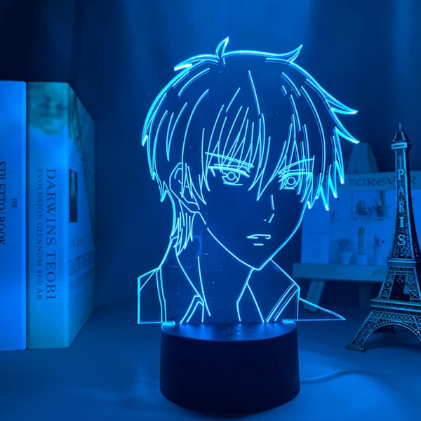 Akryl 3D Lampe Anime Fruktkurven Kyo Sohma for Soverom Innredning Nattelys Barnefødselsdaggave Rom Skrivebord Led Lys Manga