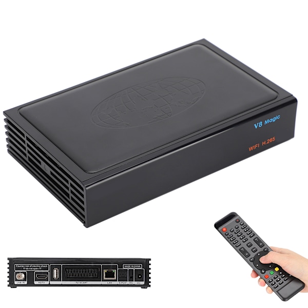 iBRAVEBOX V8 Magic DVBS2 för IPTV Xtream H.265 Satelliter för IPTV Set Top Box (svart )