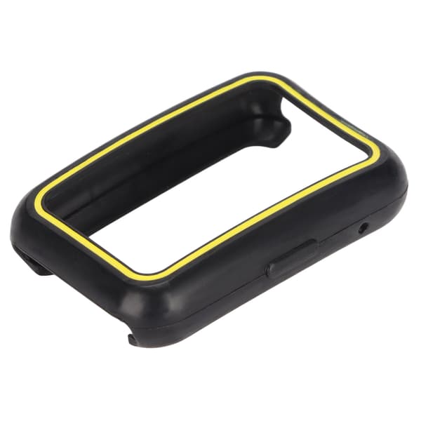 TPU Full Screen Protector Shell Bumper Case Soft Protective Cover til Huawei Watch FIT Sort Gul