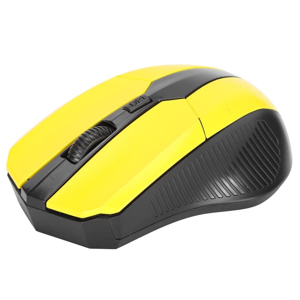 Trådlös mus 2.4G Ergonomisk Mini Optisk Datortillbehör för Notebook Tablet PCGul